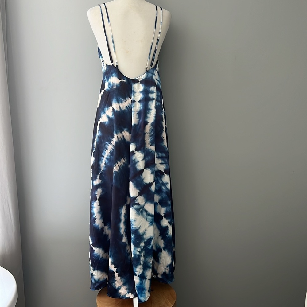 NWT ZARA Tie Dyed Flowy Slip Maxi Dress - Picture 15 of 15